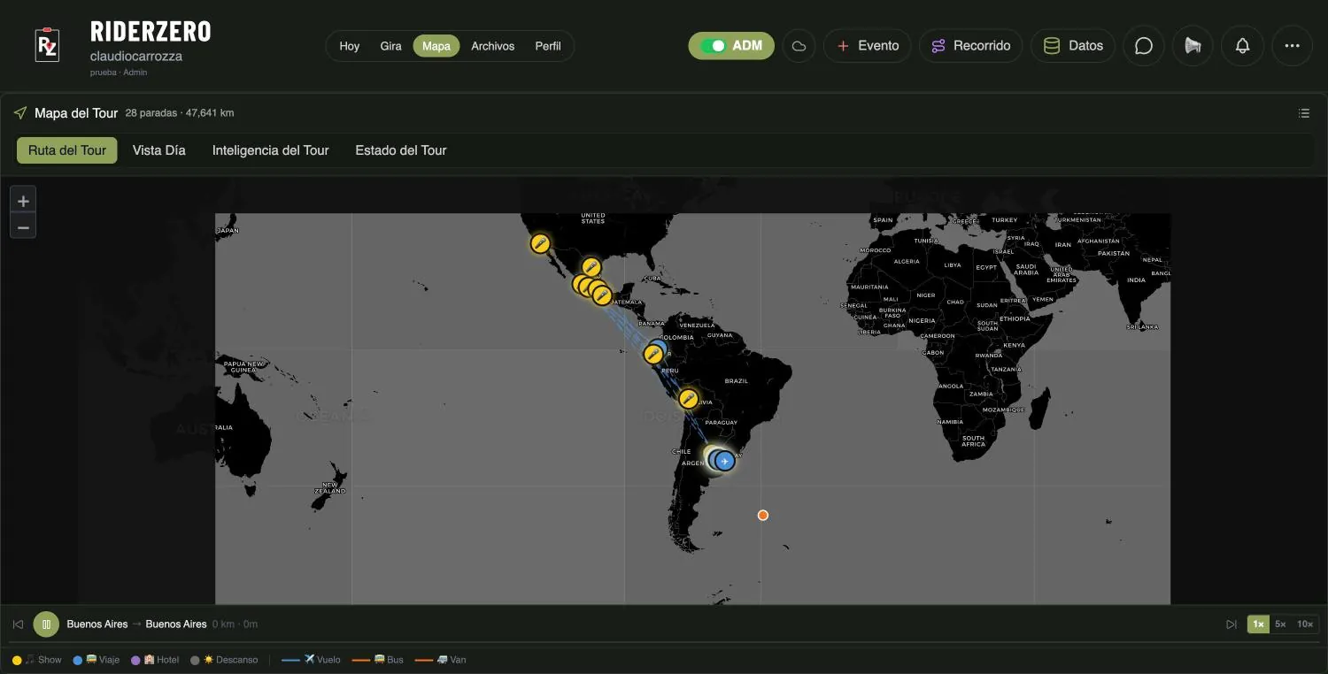 Your whole tour on a map